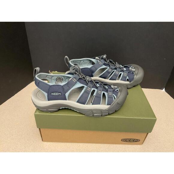 New! Womens Keen Newport H2 Navy/Magnet Waterproof Sport Sandals. Size 7. Nice! - Picture 1 of 10